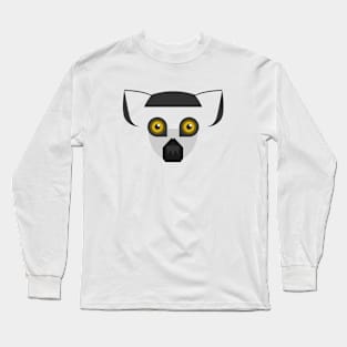 lemur face Long Sleeve T-Shirt